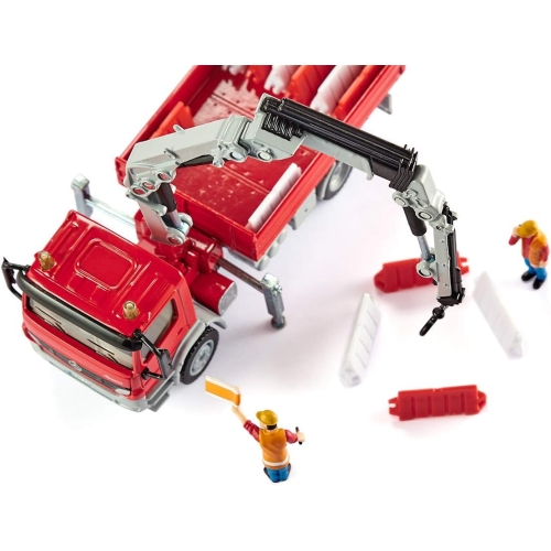 Ciężarówka Mercedes Atego z dźwigiem model metalowy SIKU S3534